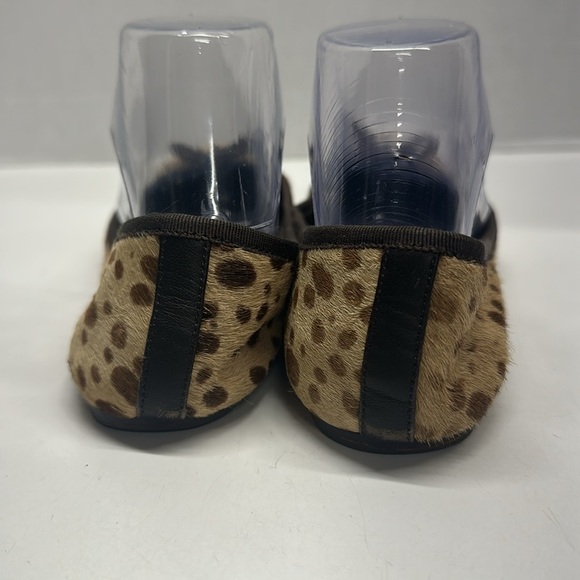 Tory Burch Ballet Flats Slip On Shoe Round Toe Cheetah Animal Print Brown Size 8 - Picture 5 of 8